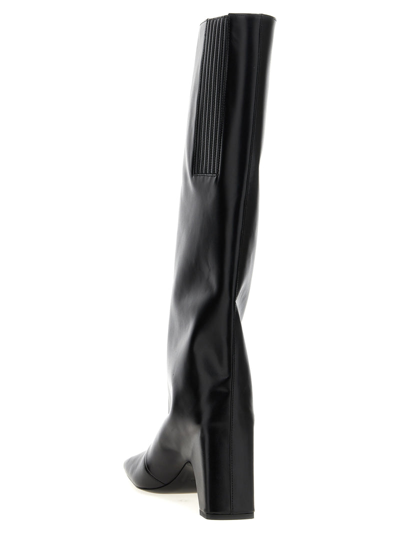 Cuissardes Coperni en cuir de vachette noir