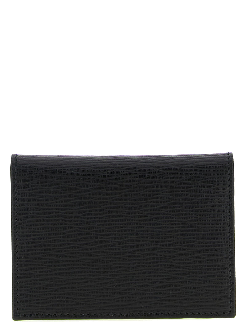 Ferragamo Black Calfskin Cardholder - Revival Gancio