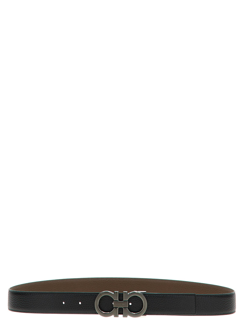Ferragamo Multicolor Calfskin Belt - Iconic Reversible Design
