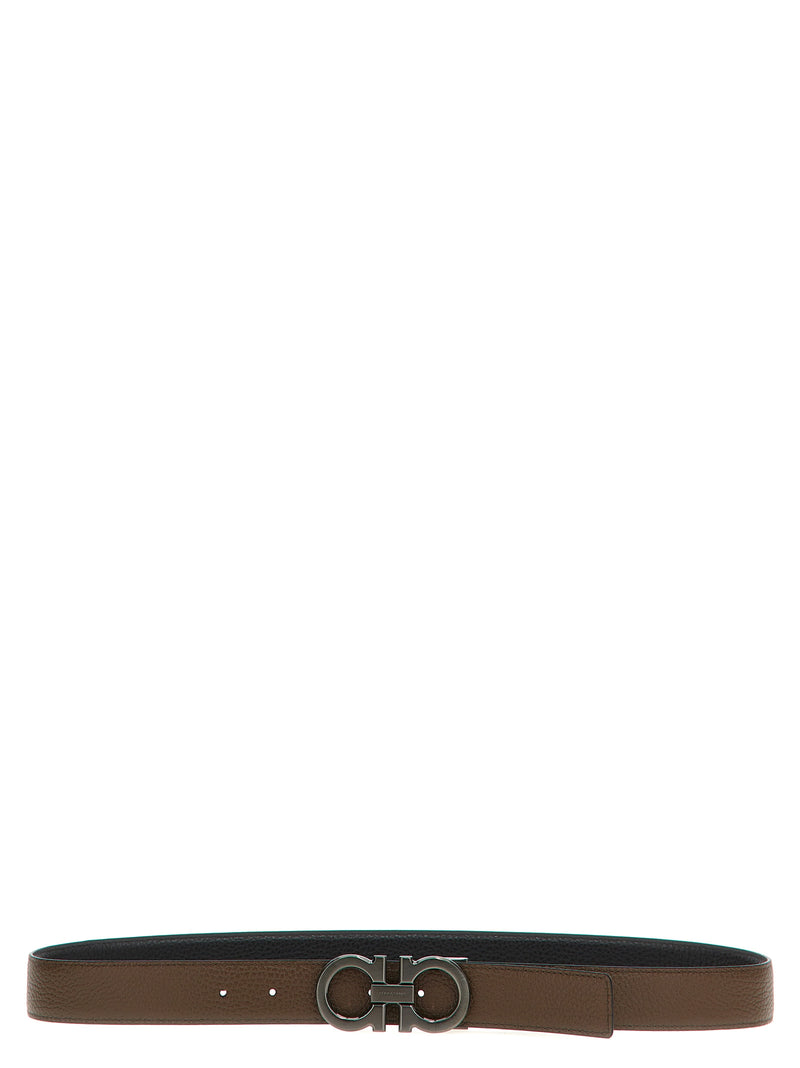 Ferragamo Multicolor Calfskin Belt - Iconic Reversible Design