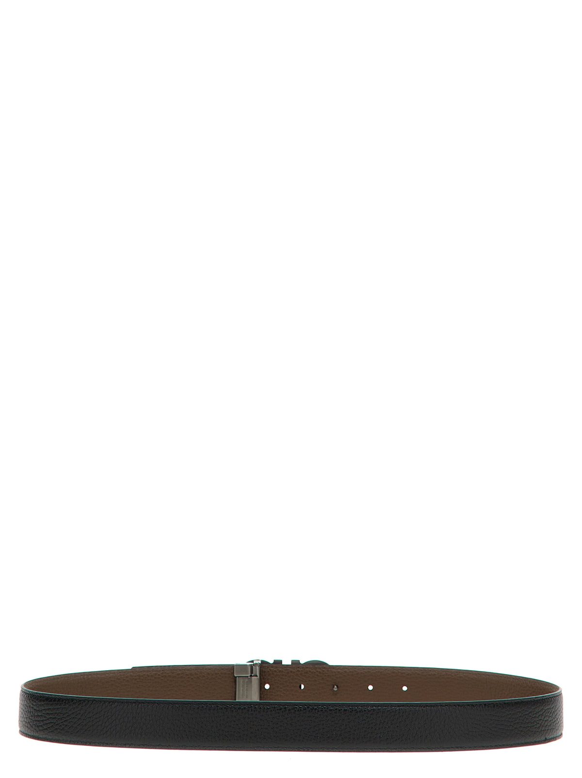 Ferragamo Multicolor Calfskin Belt - Reversible with Gancini Buckle
