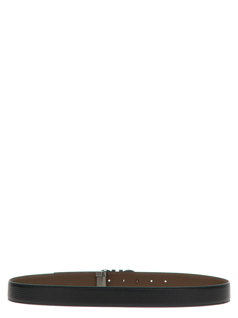 Ferragamo Multicolor Calfskin Belt - Iconic Reversible Design