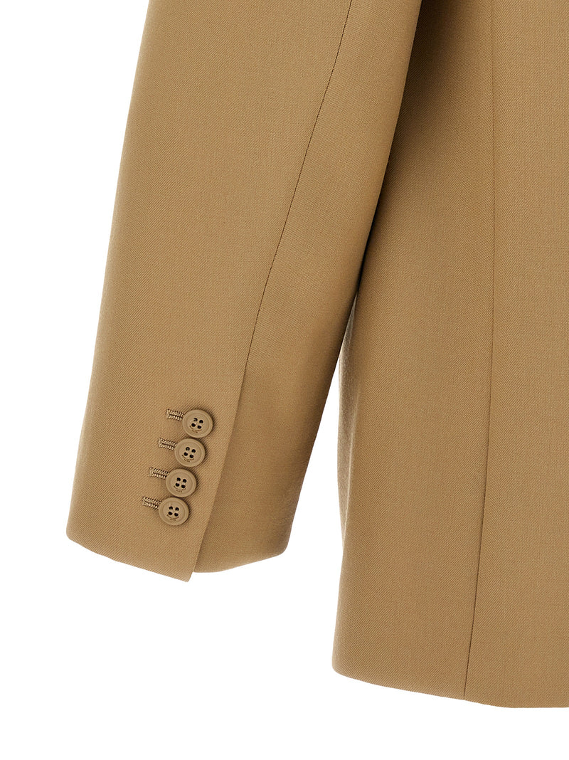 Blazer en laine beige Saint Laurent