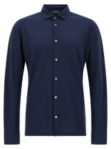 Blouse ZANONE en coton bleu