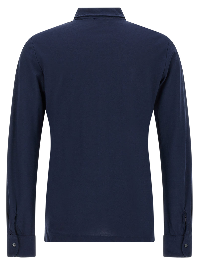 Blouse ZANONE en coton bleu