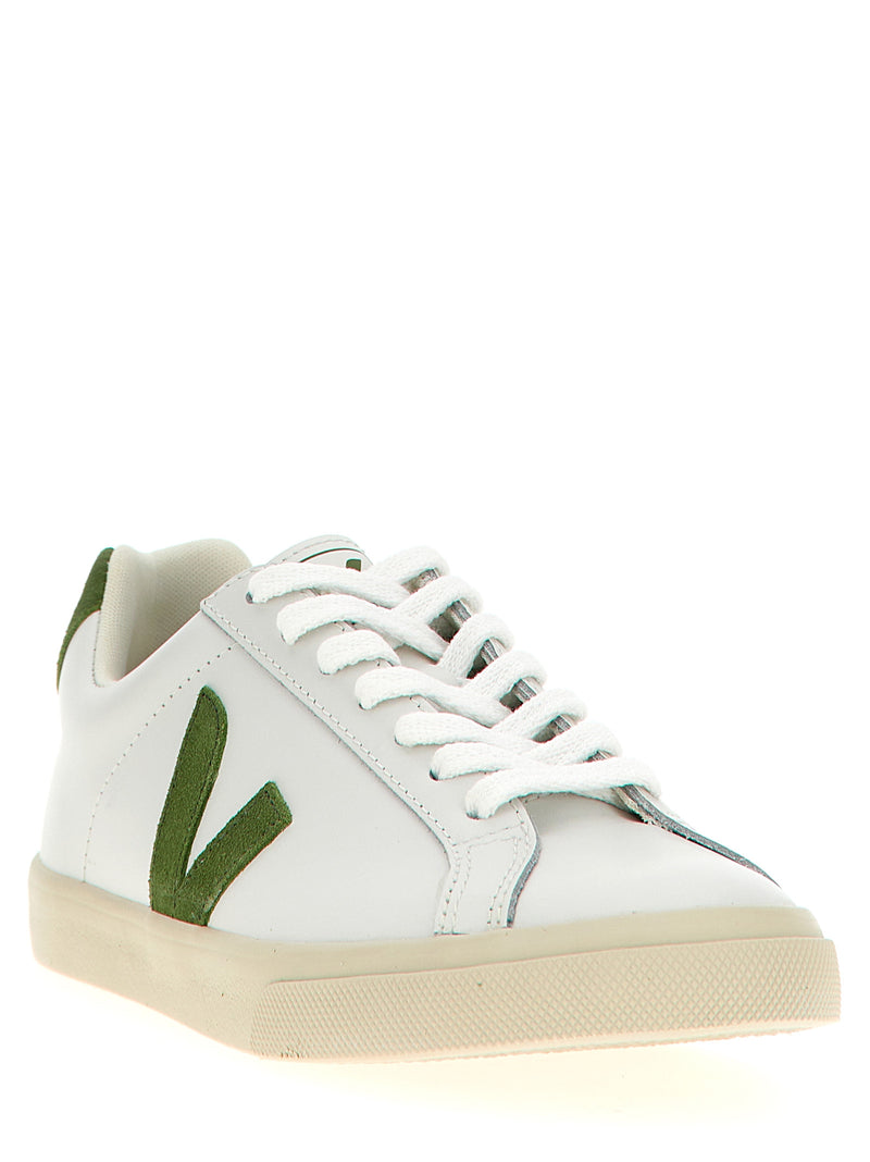 Baskets basses Veja bicolores en cuir de veau