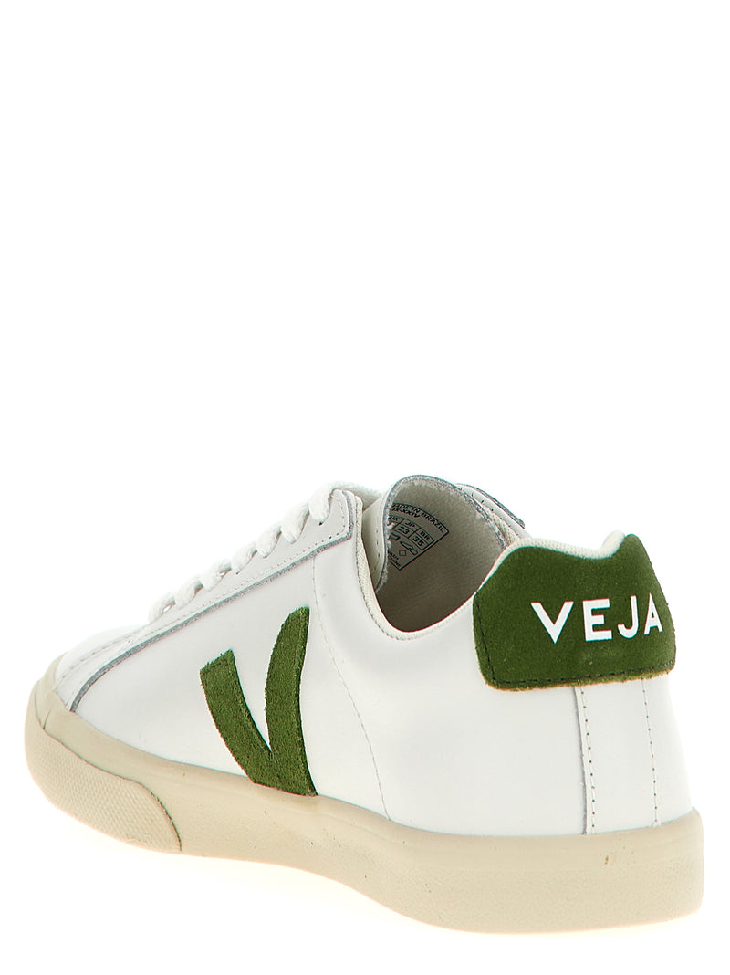 Baskets basses Veja bicolores en cuir de veau