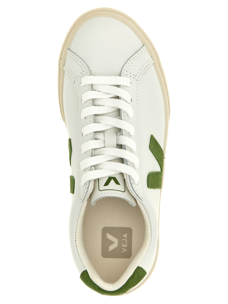 Baskets basses Veja bicolores en cuir de veau