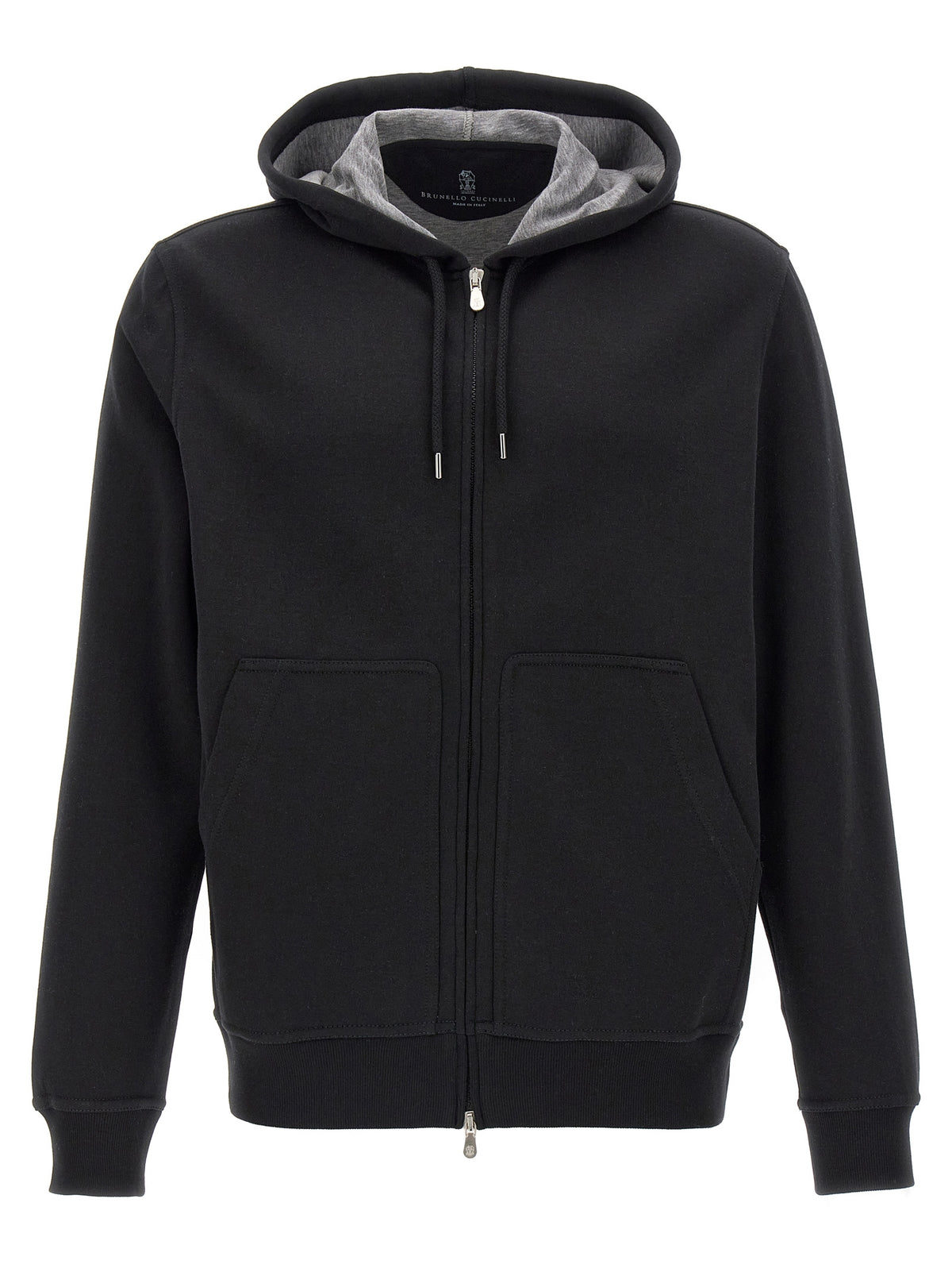 Sweat-shirt Brunello Cucinelli en coton noir