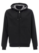 Sweat-shirt Brunello Cucinelli en coton noir