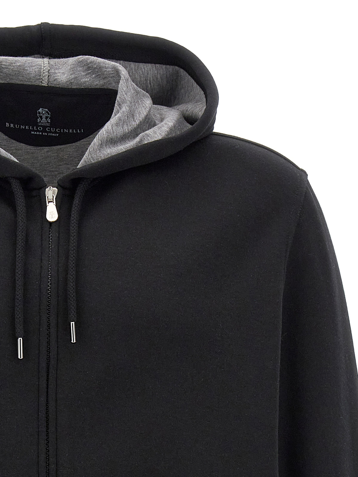 Sweat-shirt Brunello Cucinelli en coton noir