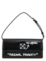 Off-White Jitney 1.0 Bicolor Calfskin Shoulder Bag