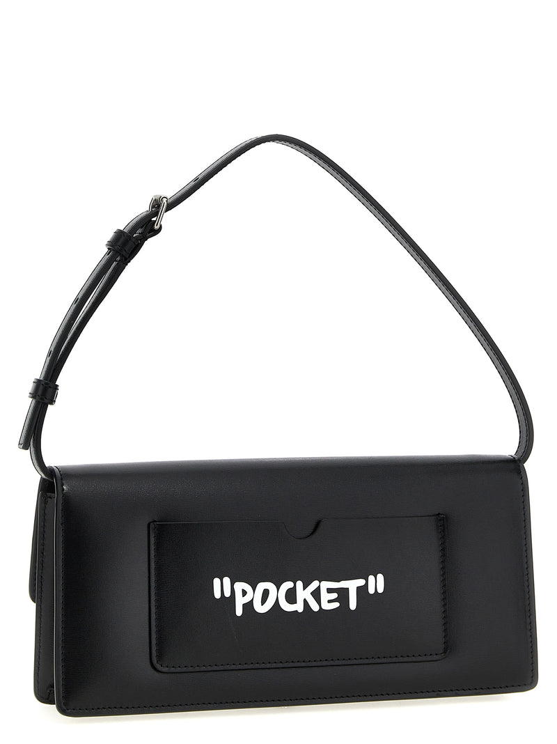 Off-White Jitney 1.0 Bicolor Calfskin Shoulder Bag
