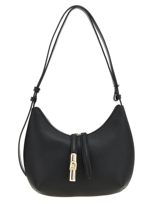 Sac à bandoulière en cuir noir Furla