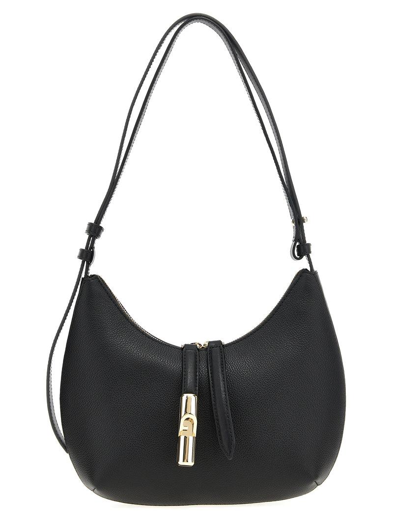 Sac à bandoulière en cuir noir Furla
