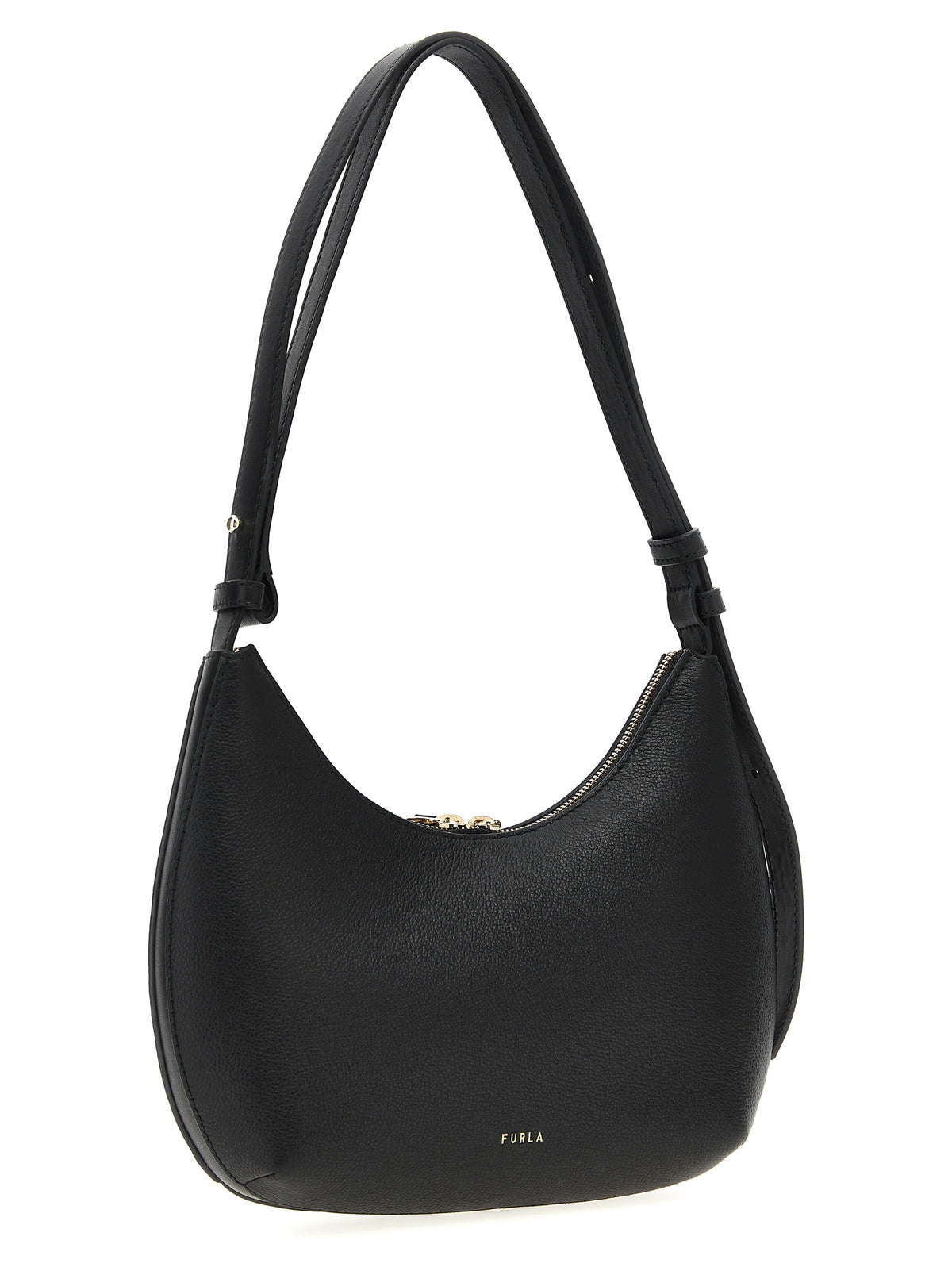 Sac à bandoulière en cuir noir Furla