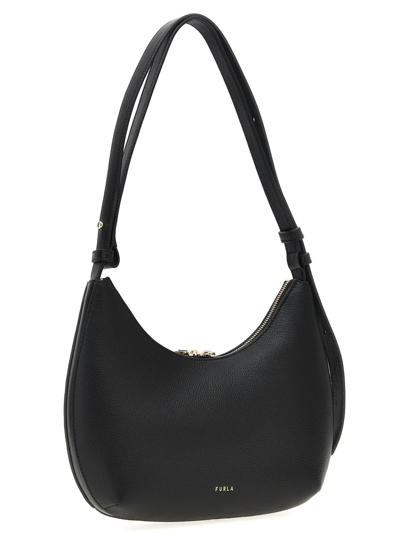 Sac à bandoulière en cuir noir Furla
