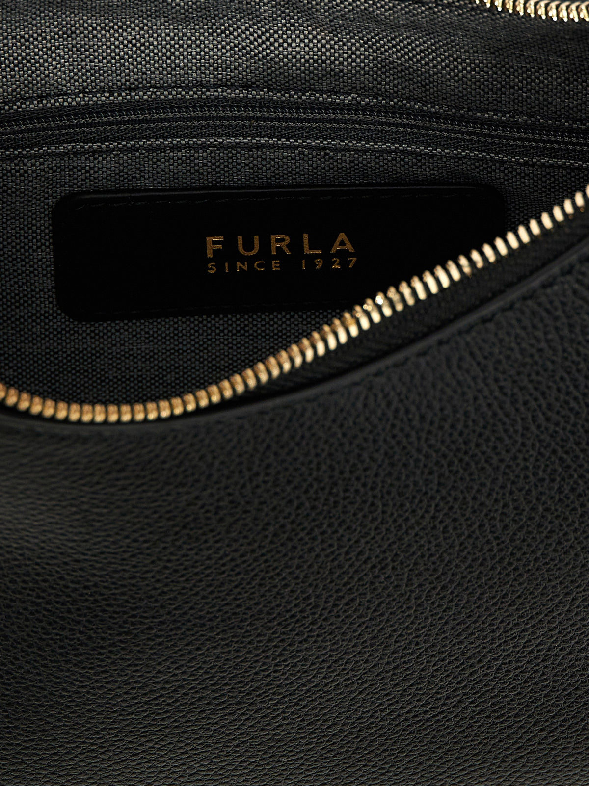 Sac à bandoulière en cuir noir Furla