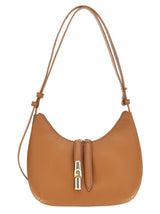 Sac à bandoulière en cuir marron Furla