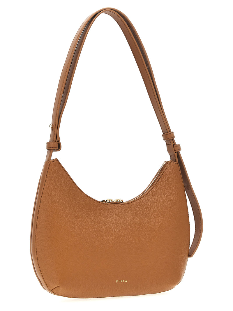 Sac à bandoulière en cuir marron Furla