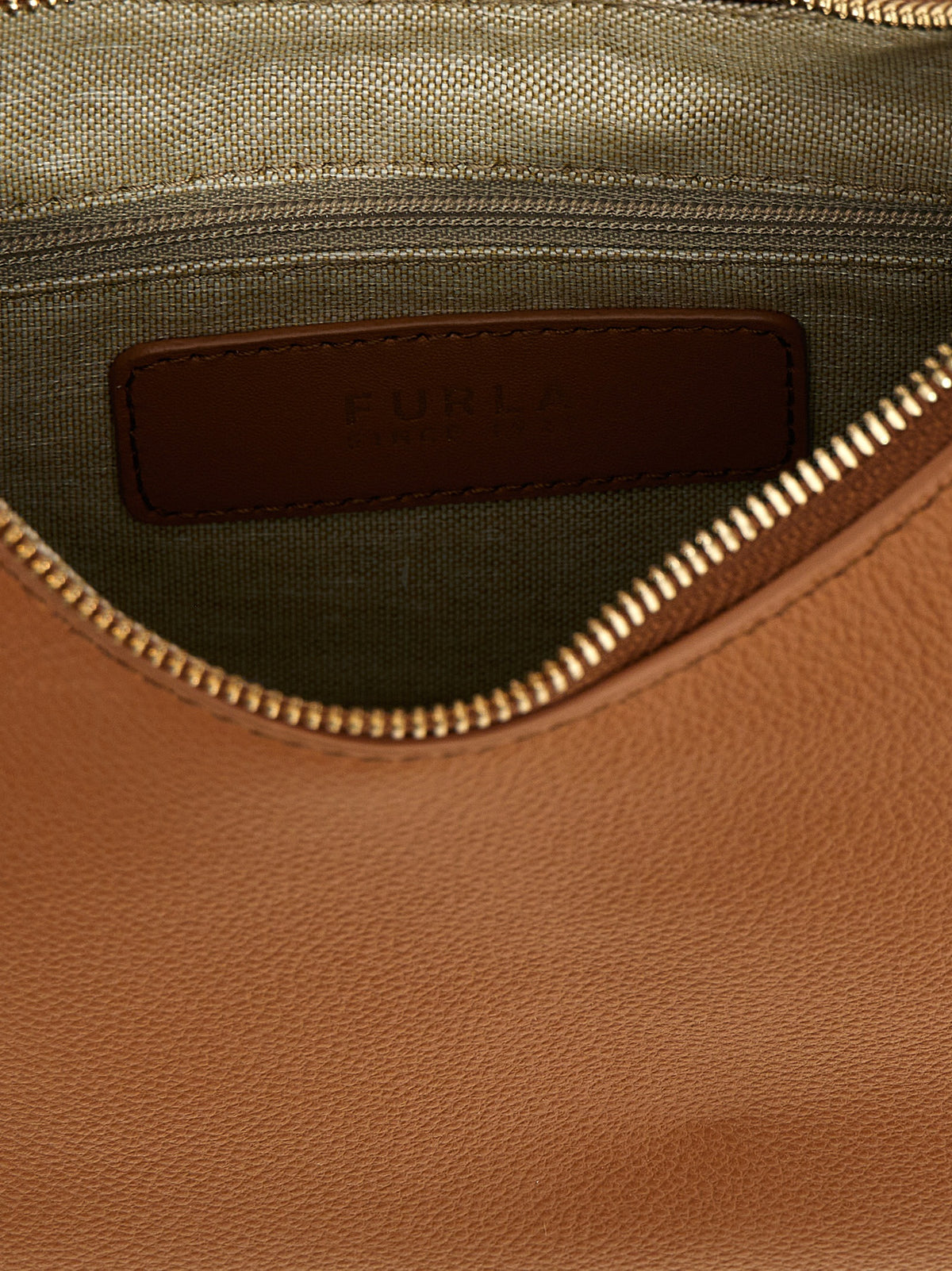 Sac à bandoulière en cuir marron Furla