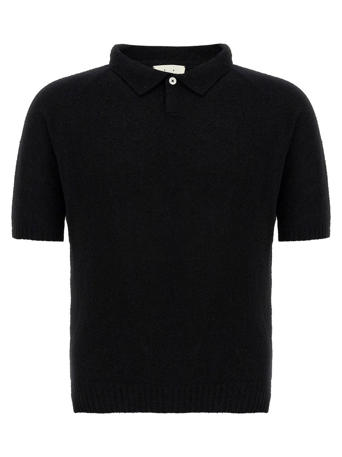 Polo en coton noir MA'RY'YA