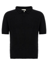 Polo en coton noir MA'RY'YA