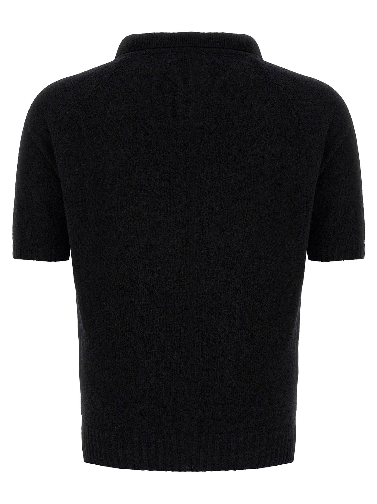 Polo en coton noir MA'RY'YA
