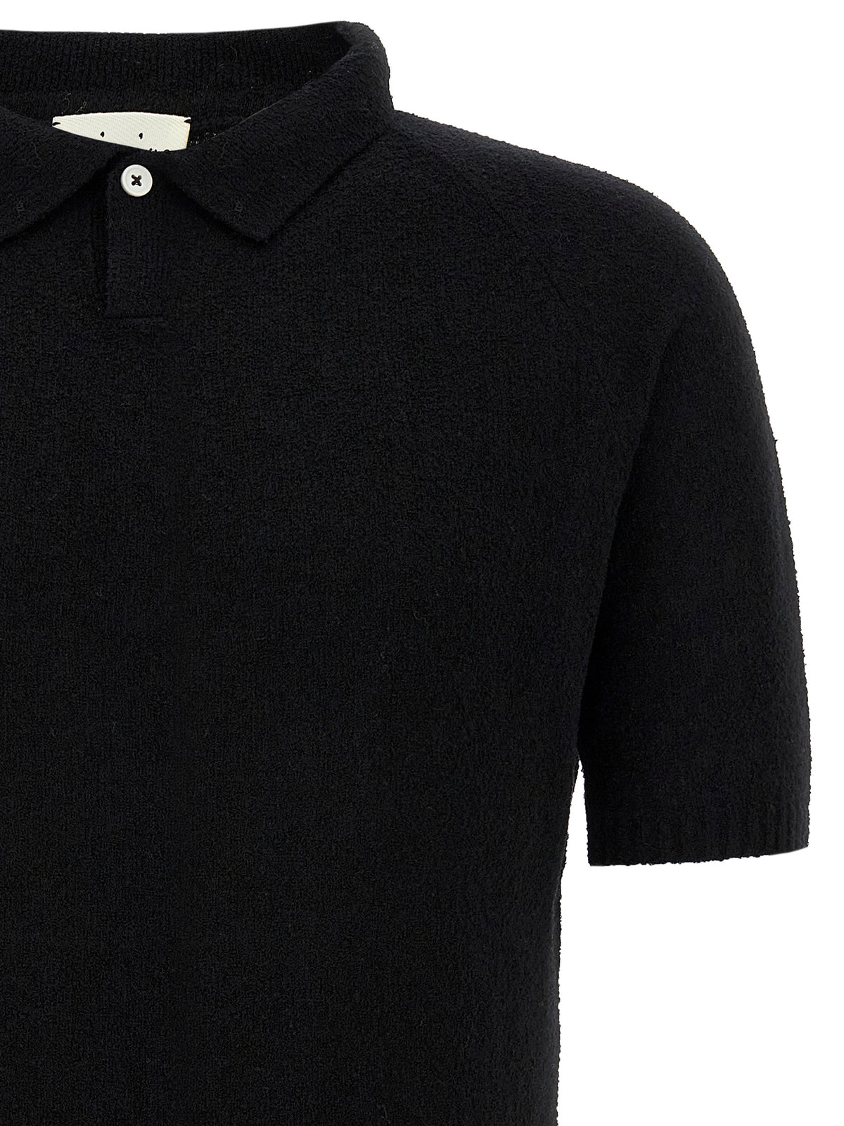 Polo en coton noir MA'RY'YA