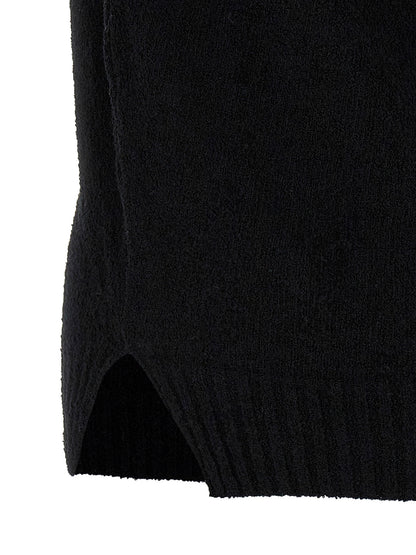 MA'RY'YA Black Cotton Polo Shirt