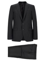 Ensemble deux pièces en laine vierge noire Dolce &amp; Gabbana