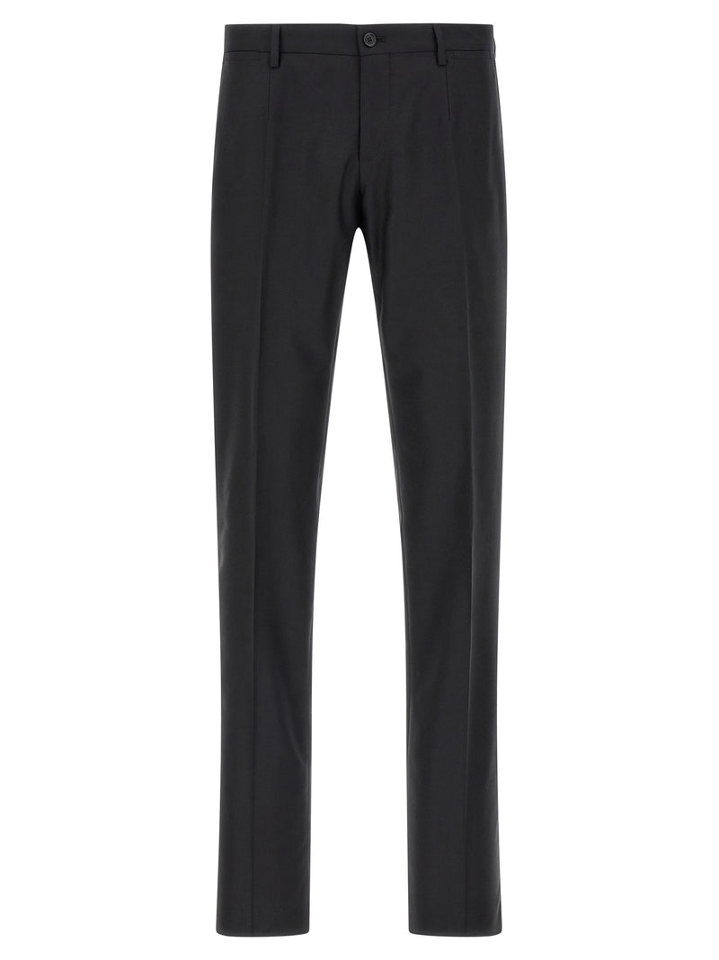 Dolce & Gabbana Black Virgin Wool Two-Piece Suit
