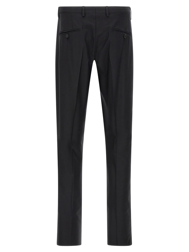 Dolce & Gabbana Black Virgin Wool Two-Piece Suit