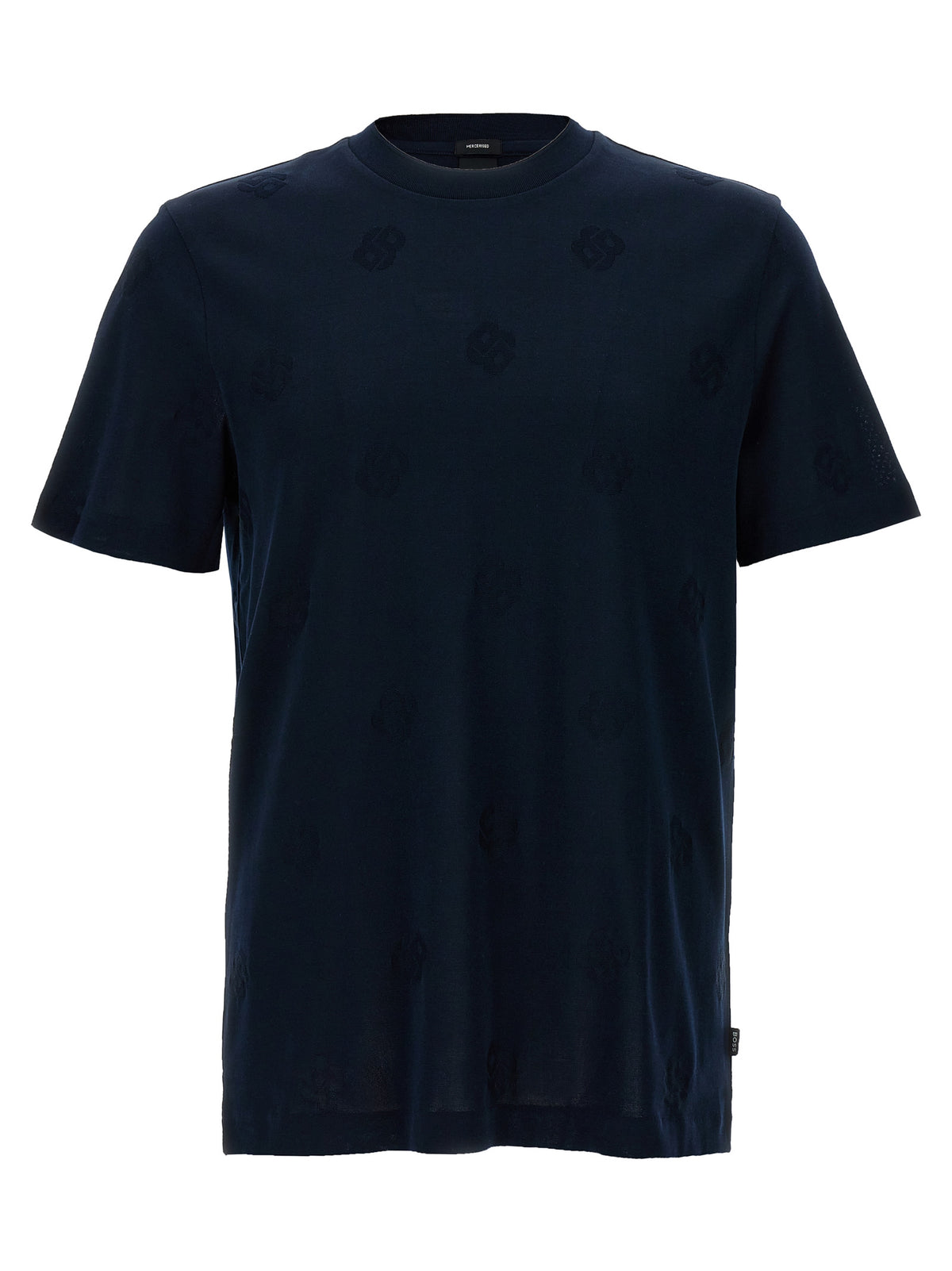 T-shirt en coton bleu Hugo Boss