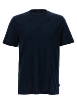 T-shirt en coton bleu Hugo Boss