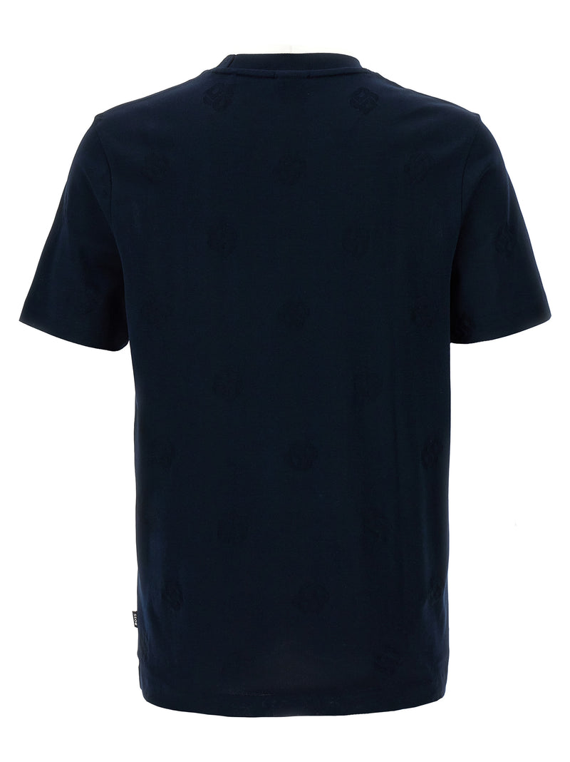 T-shirt en coton bleu Hugo Boss