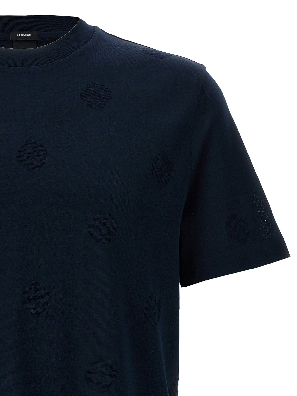 T-shirt en coton bleu Hugo Boss