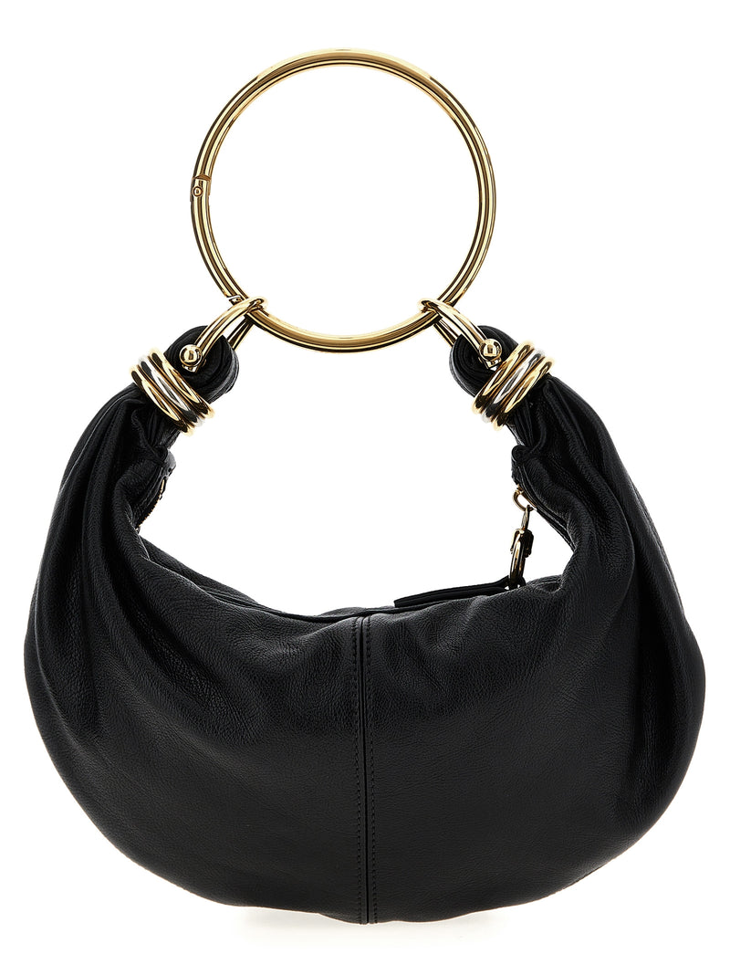 Chloé Bracelet Hobo Piccola Black Calfskin Handbag