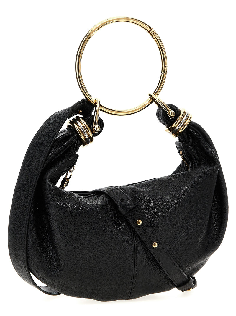 Chloé Bracelet Hobo Piccola Black Calfskin Handbag