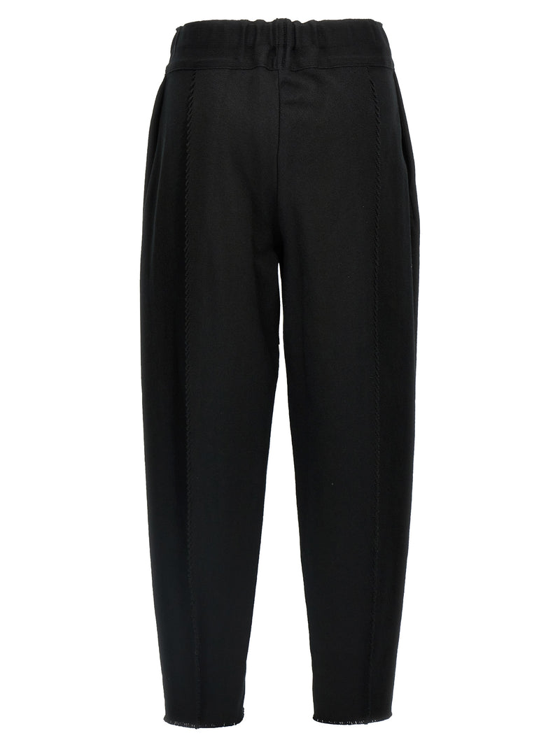 Pantalon décontracté en coton noir Issey Miyake