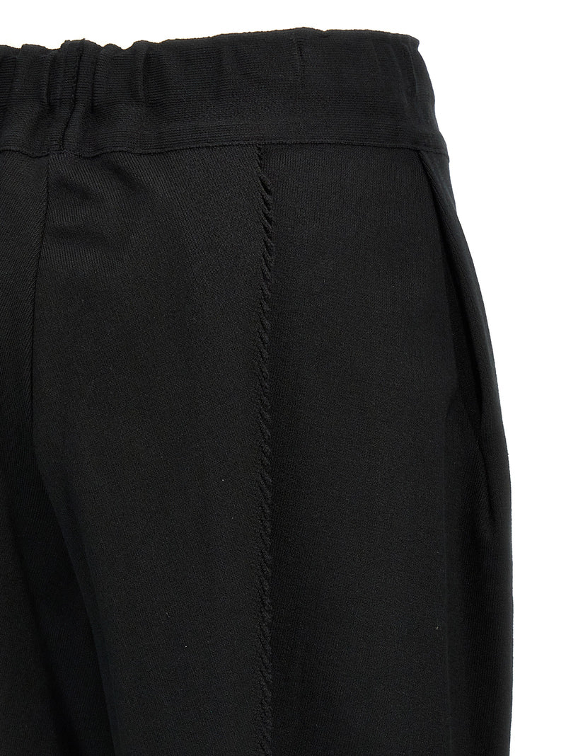 Pantalon décontracté en coton noir Issey Miyake