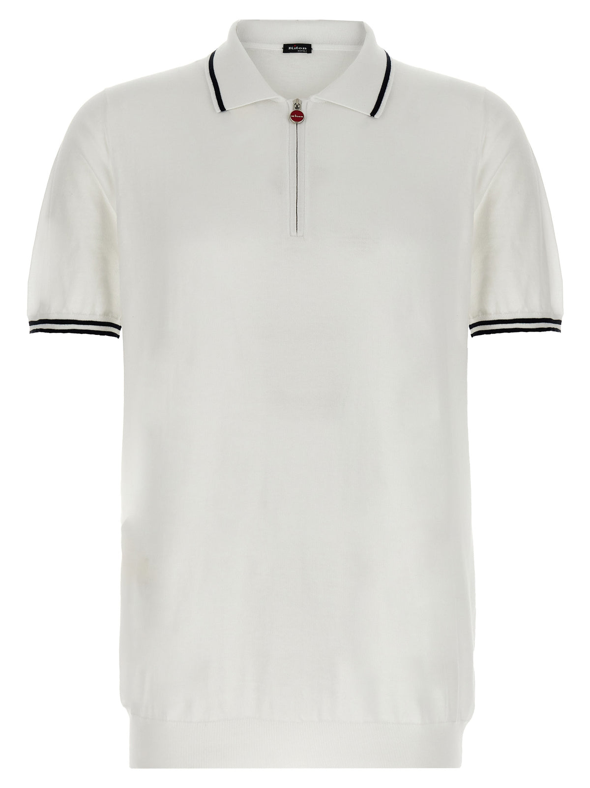 Polo Kiton en coton blanc