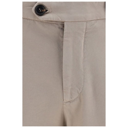 Brunello Cucinelli Beige Cotton Casual Pants