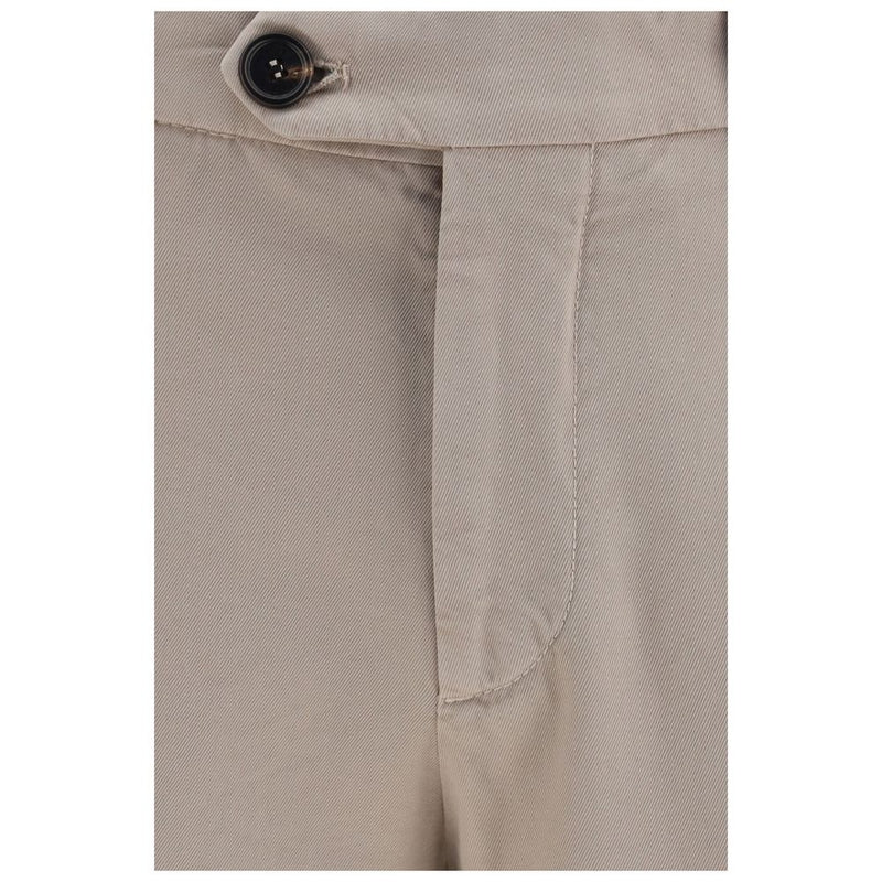 Brunello Cucinelli Pantalon décontracté en coton beige