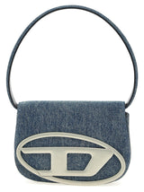 Diesel 1DR Blue Cotton Shoulder Bag