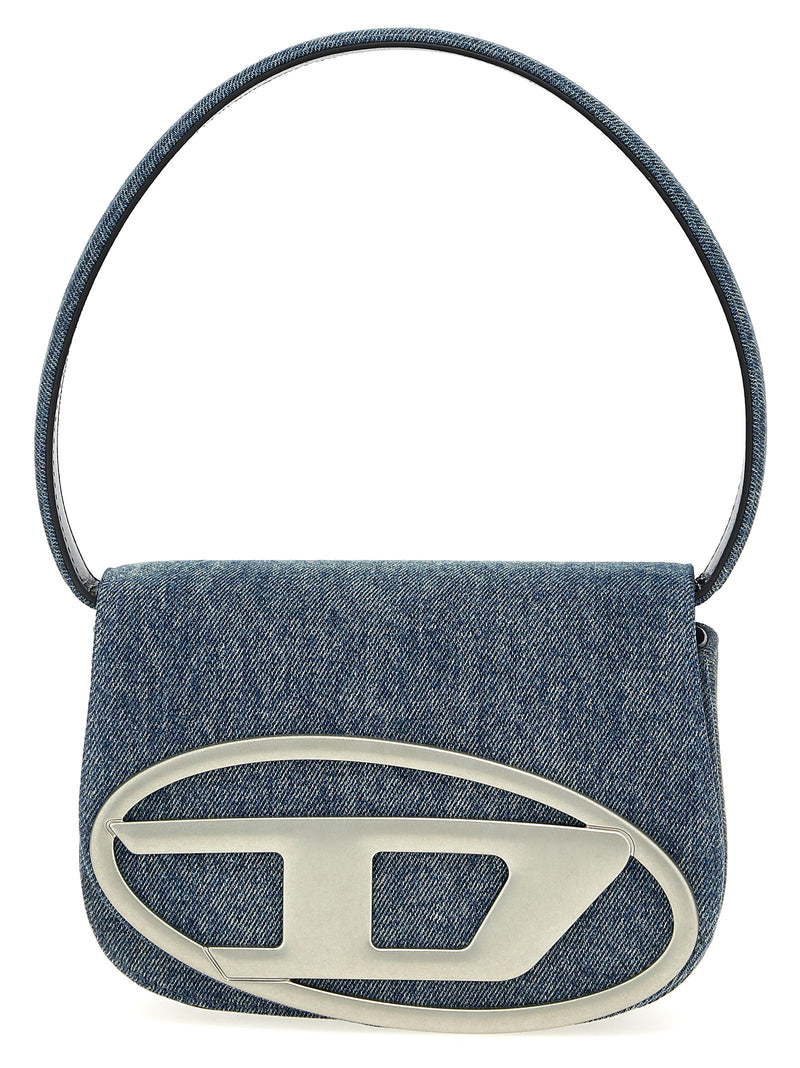 Diesel 1DR Blue Cotton Shoulder Bag