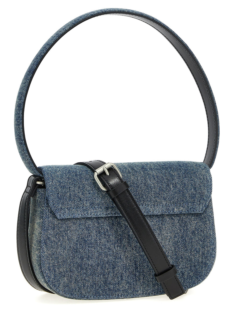 Diesel 1DR Blue Cotton Shoulder Bag