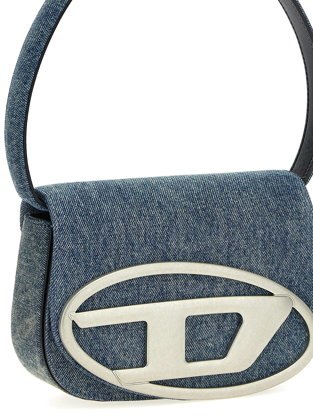 Diesel 1DR Blue Cotton Shoulder Bag