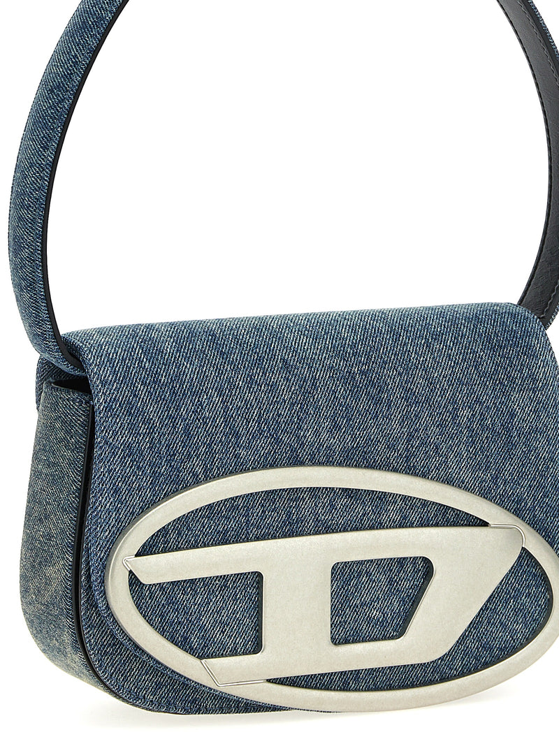 Diesel 1DR Blue Cotton Shoulder Bag