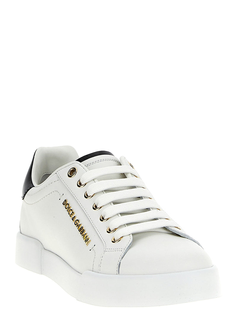 Dolce & Gabbana Bicolor Calfskin Low Top Sneakers - Portofino